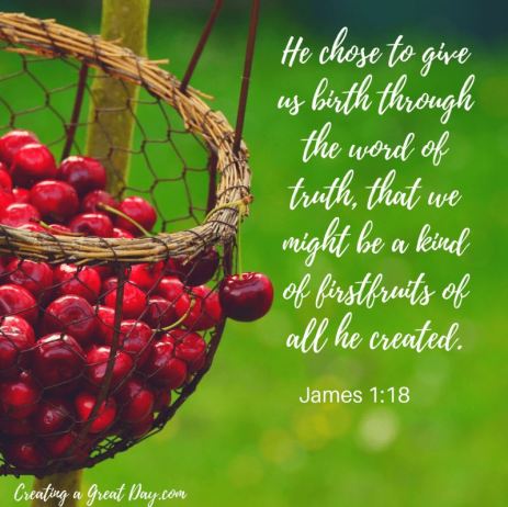 James 1_18 Reborn thru the Word of Truth - Firstfruits
